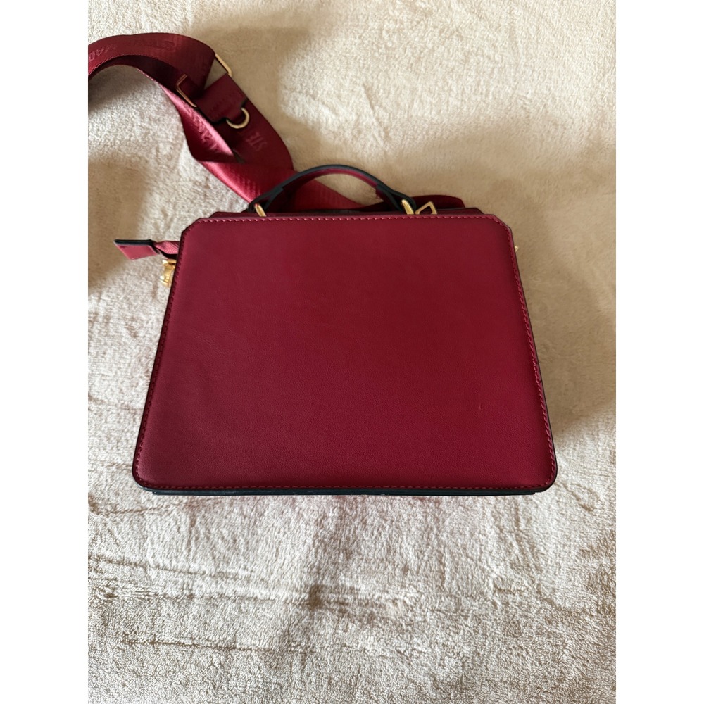 Steve Madden Burgundy Satchel Crossbody Bag with Webbed Strap & Coin Purse NWOT - Picture 2 of 13